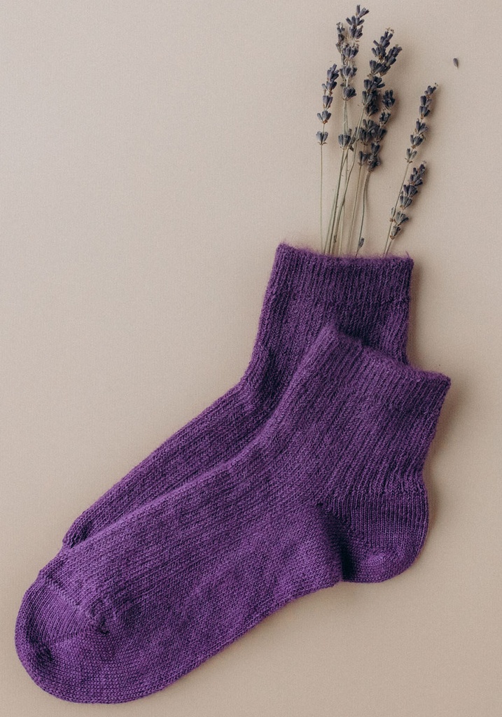 Socquettes mixtes en mohair de chevreau