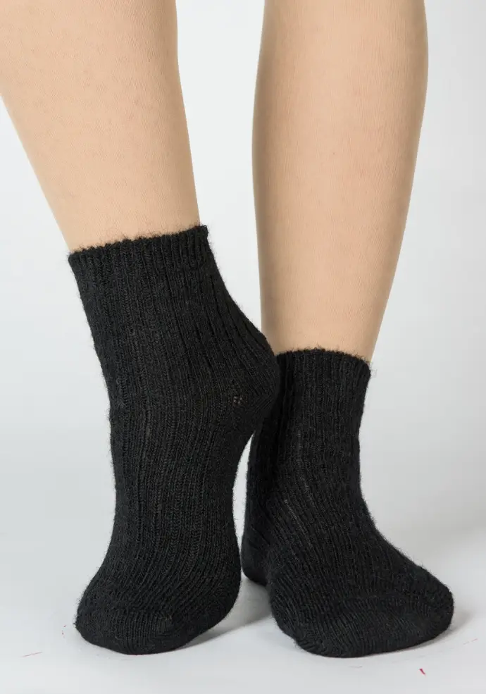 Socquettes mixtes en mohair de chevreau