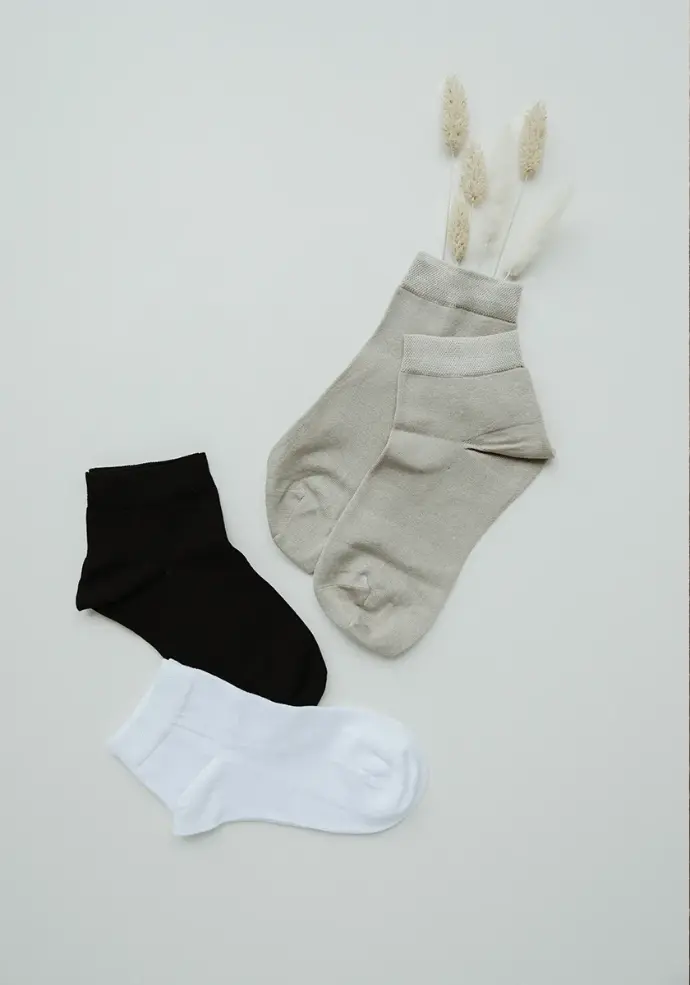 Socquettes mixtes en fil d´Ecosse