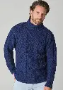 Pull irlandais pour homme en mérinos