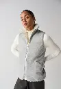 Gilet femme laine naturelle réversible