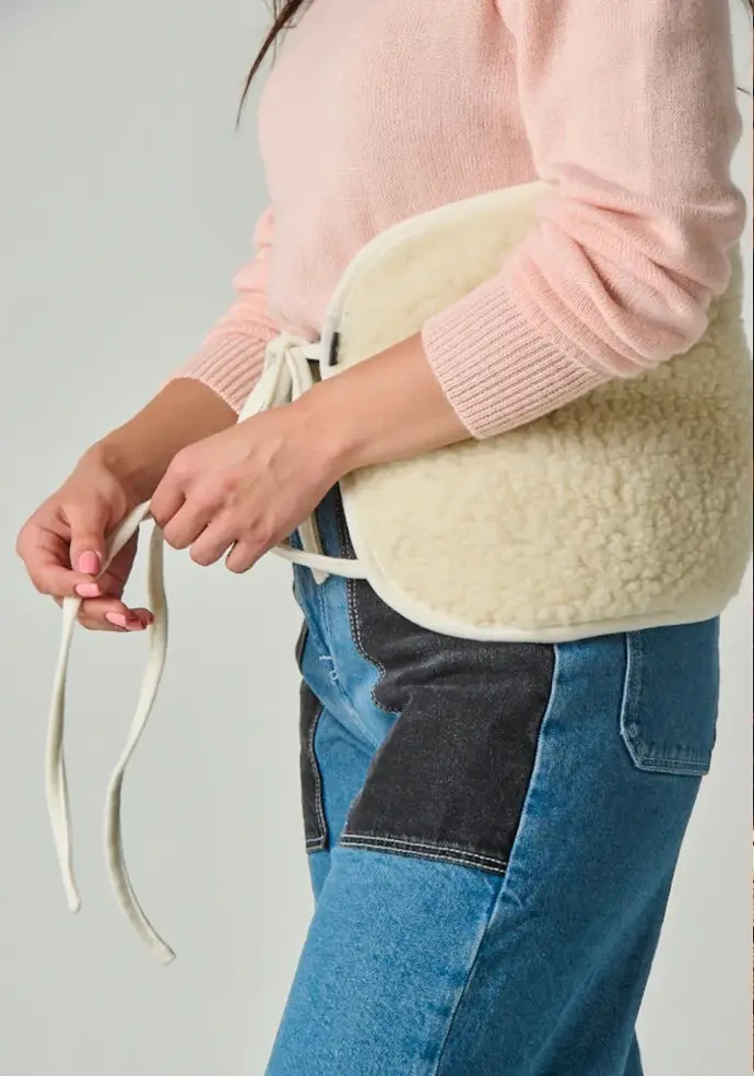 Ceinture dorsale chauffante en laine