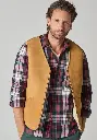 Gilet homme en peau lainée