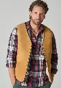 Gilet homme en peau lainée