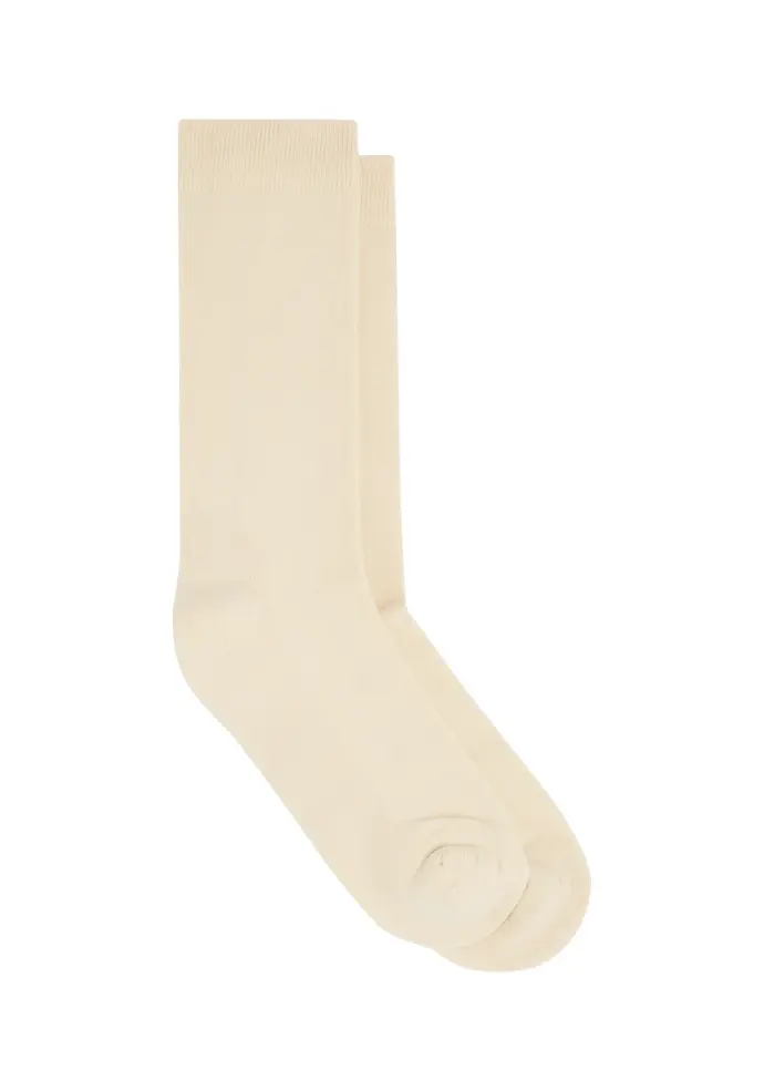 Chaussettes en coton fine fleur mixtes
