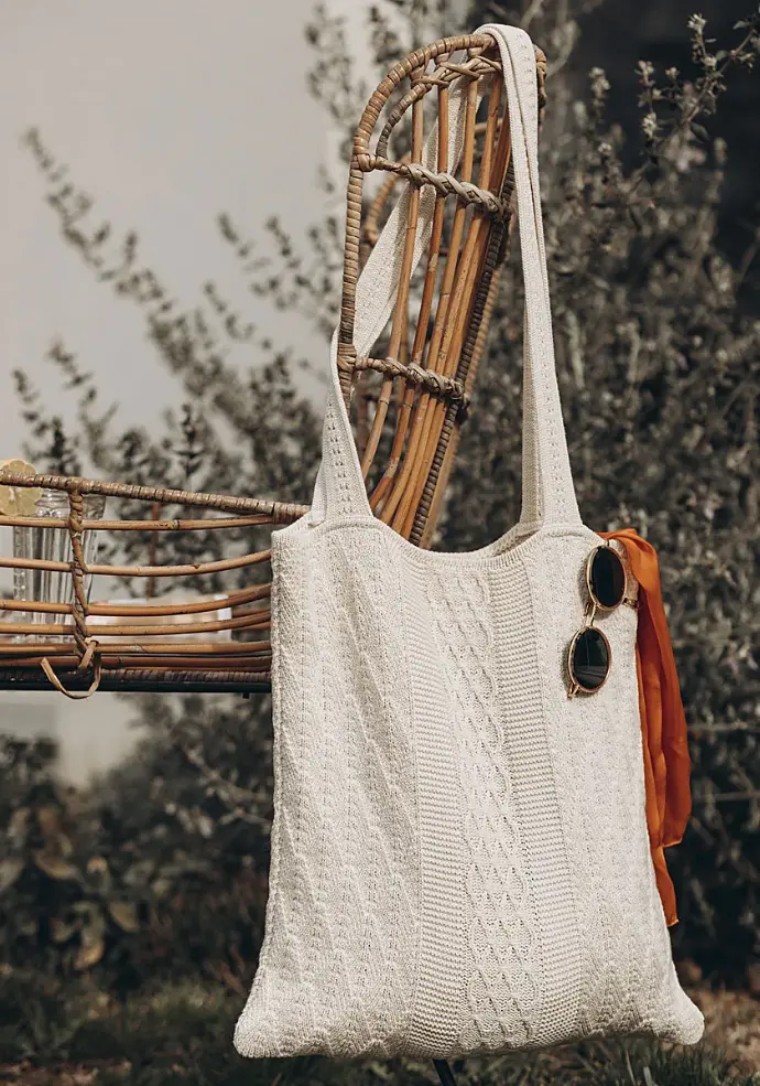 Sac tricot en coton bio