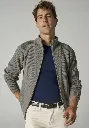 Gilet zippé pour homme en laine et soie