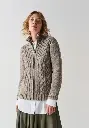 Gilet femme zippé en laine et yack