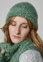 ​Bonnet pour femme en mohair et soie