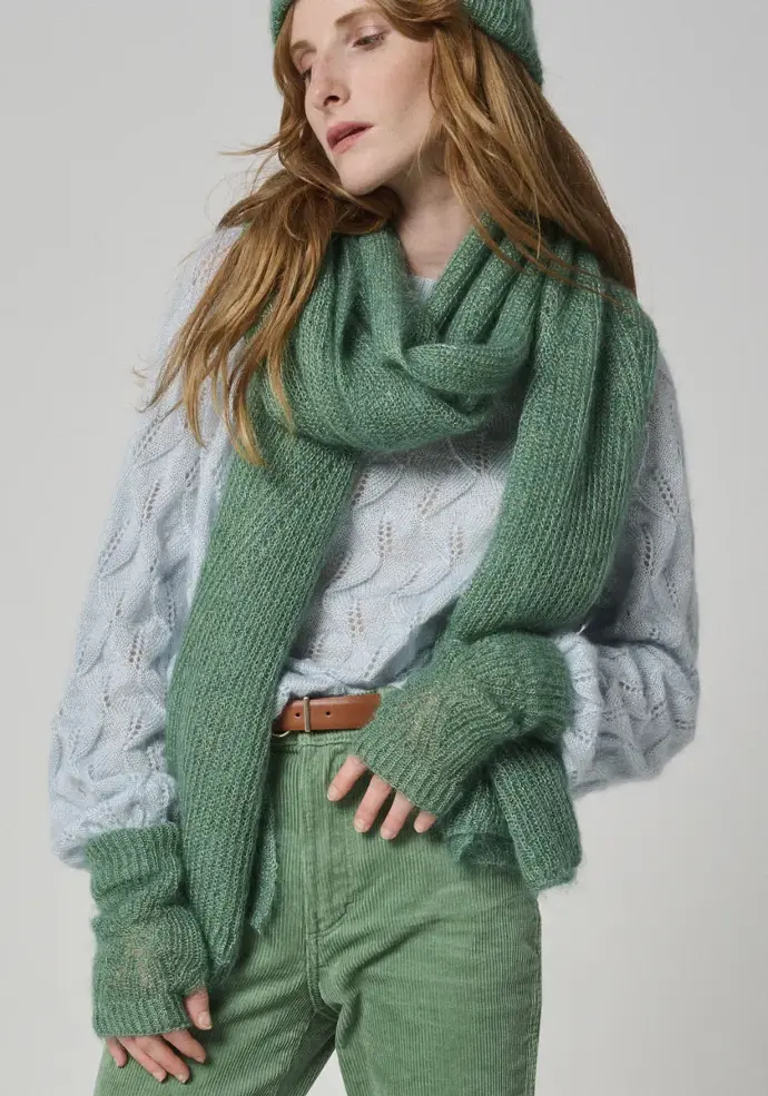 ​Echarpe femme en mohair et soie