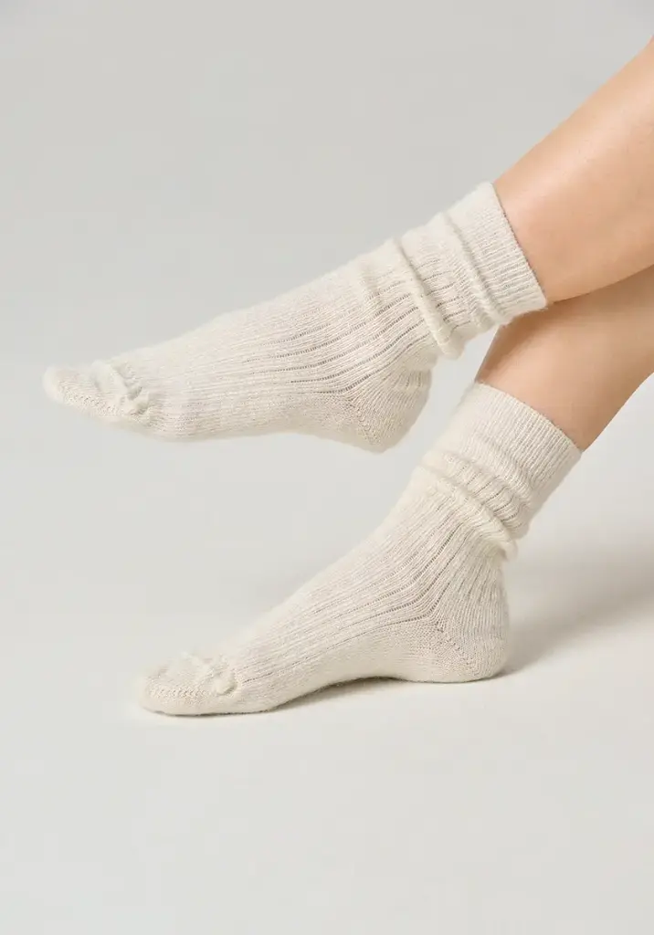 Chaussettes mixtes en mohair de chevreau