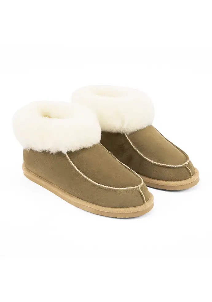 ​Chaussons femme rebords fourrés