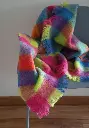 Plaid à carreaux en mohair et mérinos