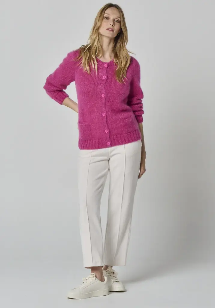 Gilet en laine mohair des Pyrénées pour femme