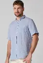 Chemise lin homme manches courtes