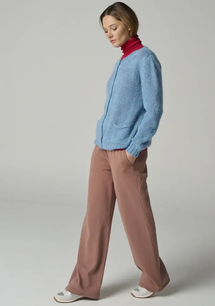 Gilet femme en mohair de chevreau