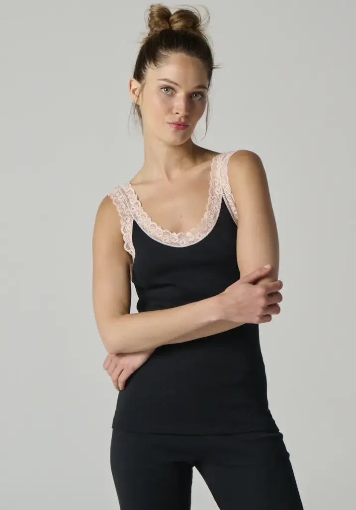 Débardeur femme en coton gratté