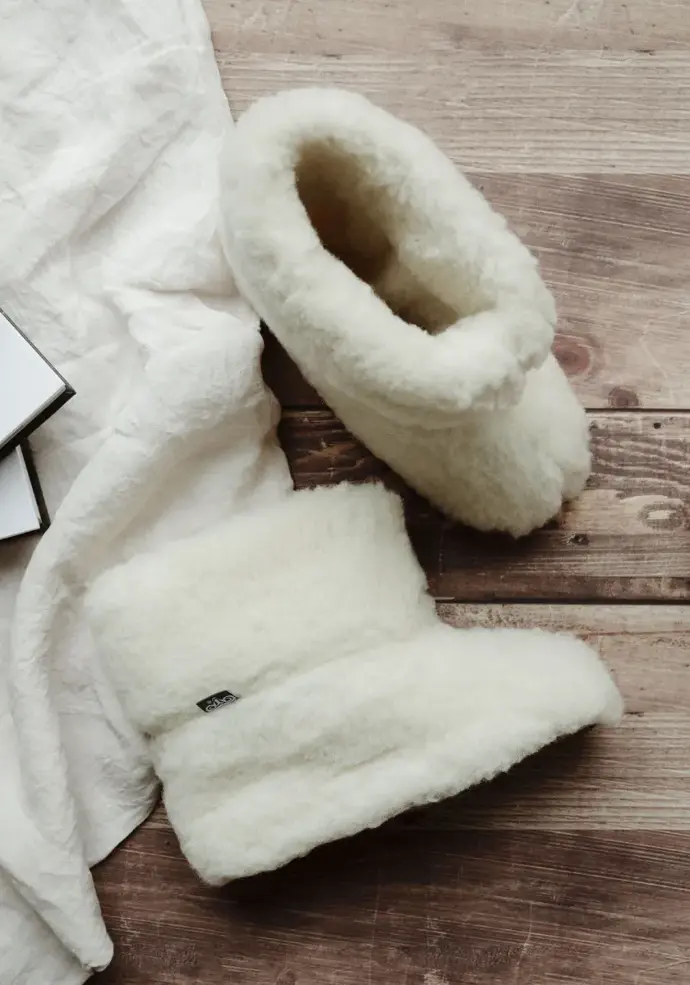 Gros chaussons femme moelleux