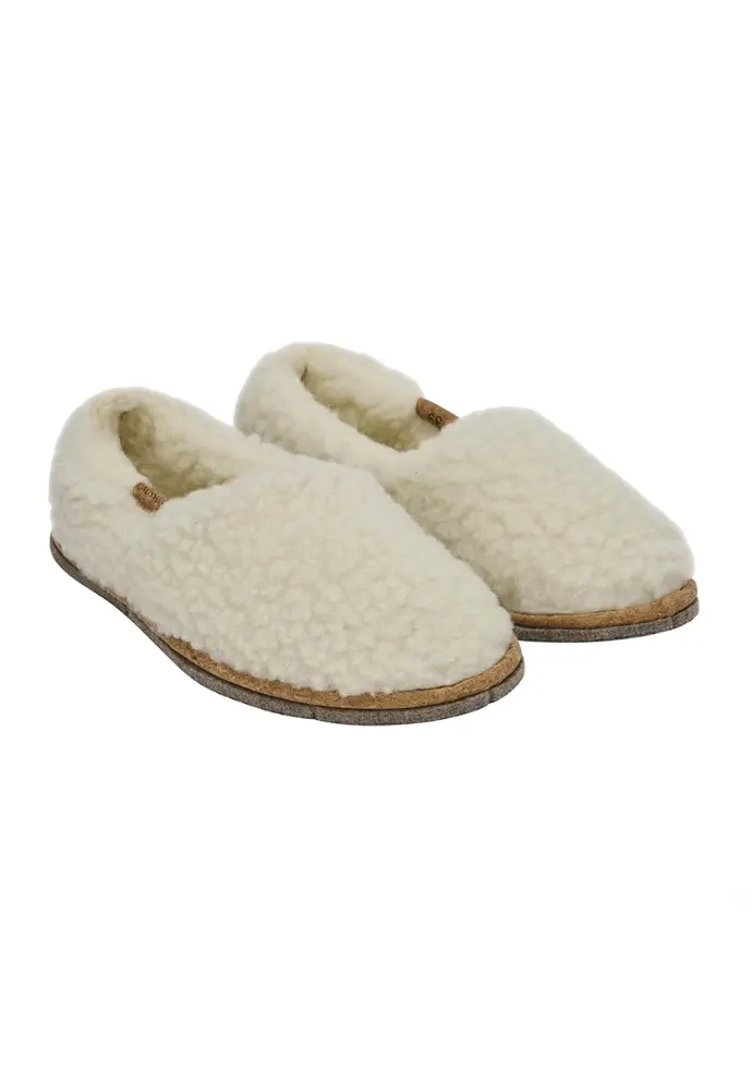 Chaussons fourrés femme