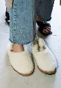 Chaussons fourrés femme