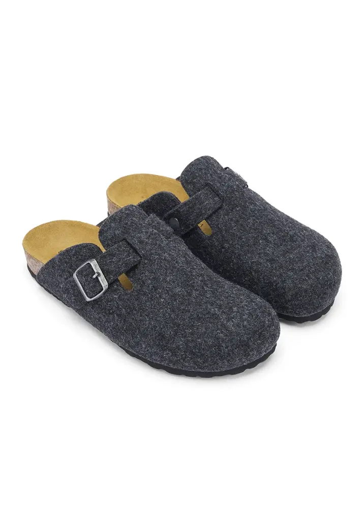 Mules homme feutre de laine