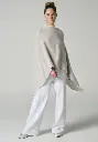 Poncho en laine mérinos et alpaga pour femme