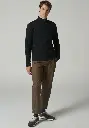 Pull homme demi zip en mérinos