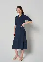Robe chemise longue en coton Pima