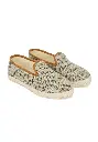 Chaussons mixtes en lin semelle amovible