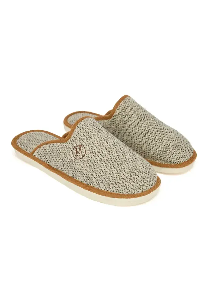 Mules confort homme en lin