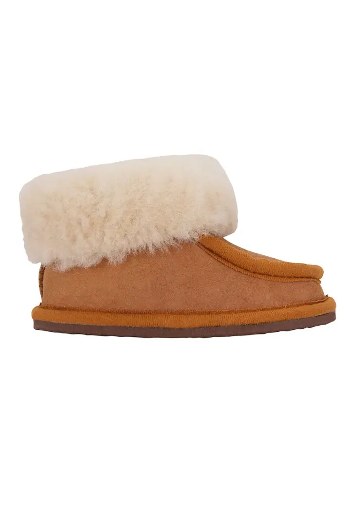 Chaussons enfants en peau d'agneau