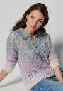 Pull femme maille ajourée mohair et soie