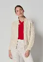 Cardigan zippé col montant femme