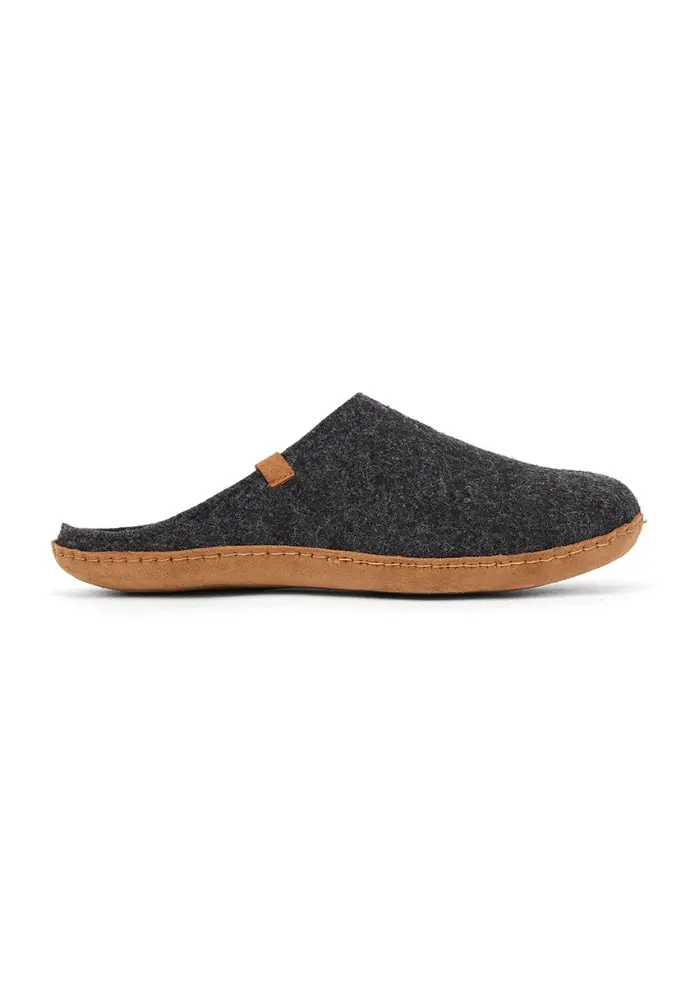Mules homme en laine non fourrées 
