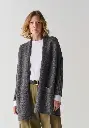 Gilet long femme en yack et laine