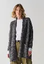 Gilet long femme en yack et laine