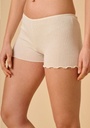 Shorty pour femme en laine et soie