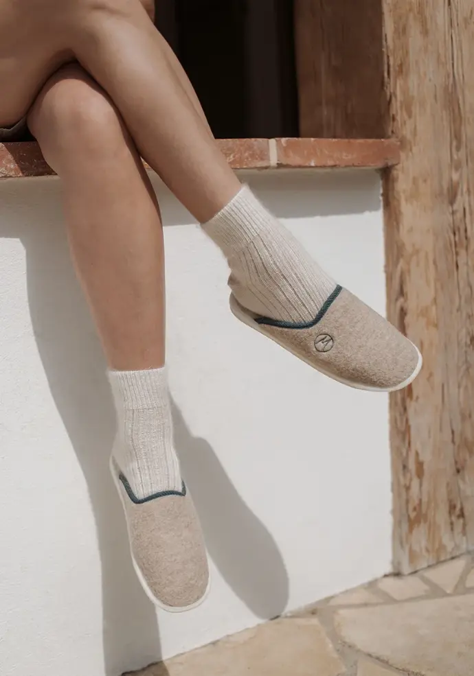 Mules mixtes en laine mérinos