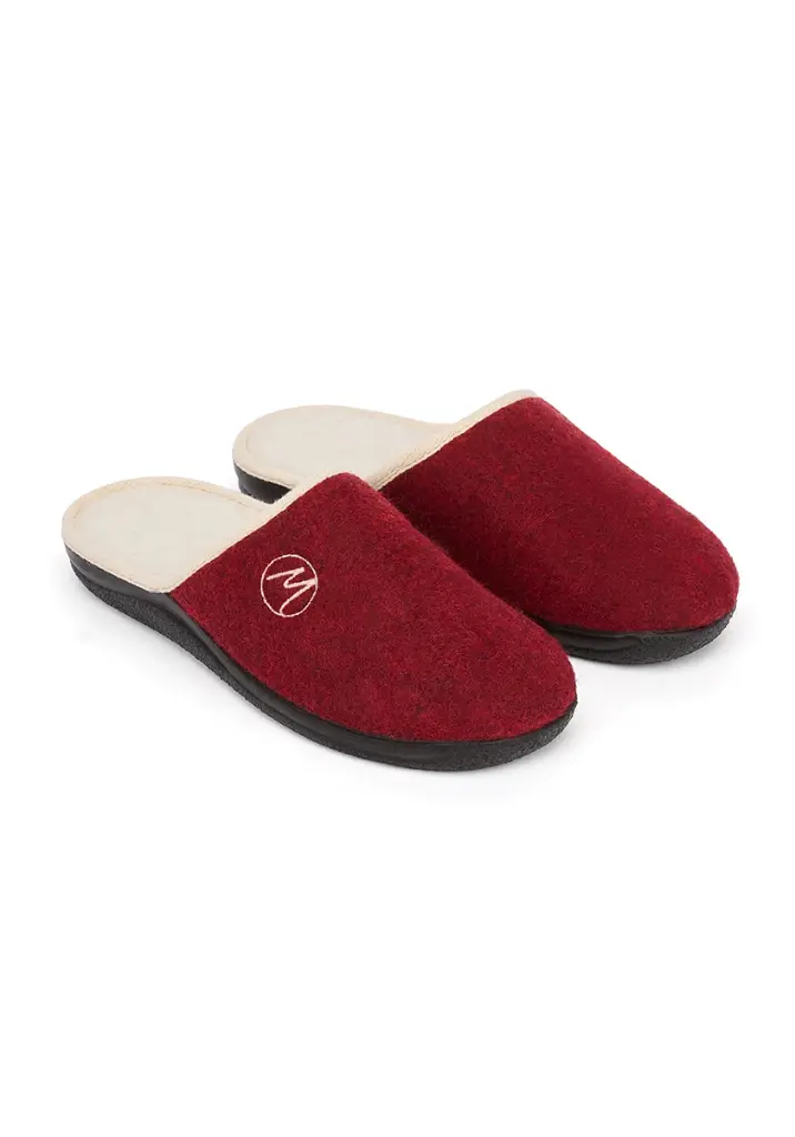 Mules mixtes en laine semelle confort