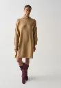 Robe pull femme en mérinos et alpaga