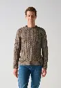 Pull homme col rond en laine de yack