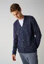 Gilet homme en mohair et soie