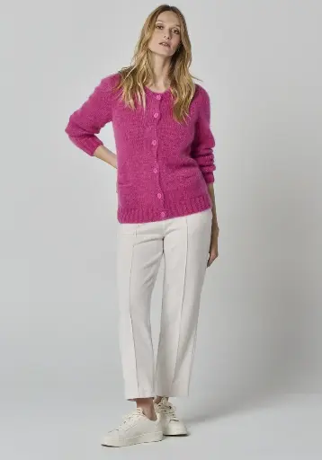 Gilet en laine mohair des Pyrénées pour femme