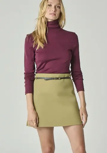 Sous pull en laine et soie pour femme