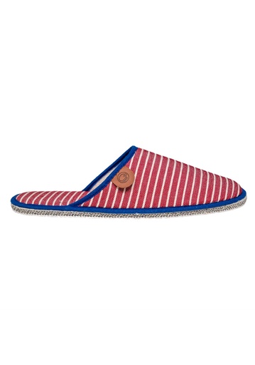 Mules rayées en coton