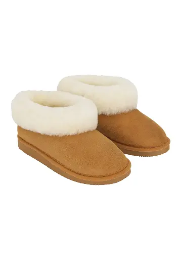 Chaussons Femme En Cuir Véritable Et Peau De Mouton Vanuba - Taille 36-42, Doublure Laine