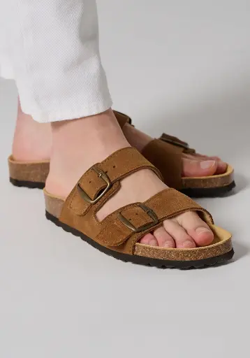 Sandales femme en cuir