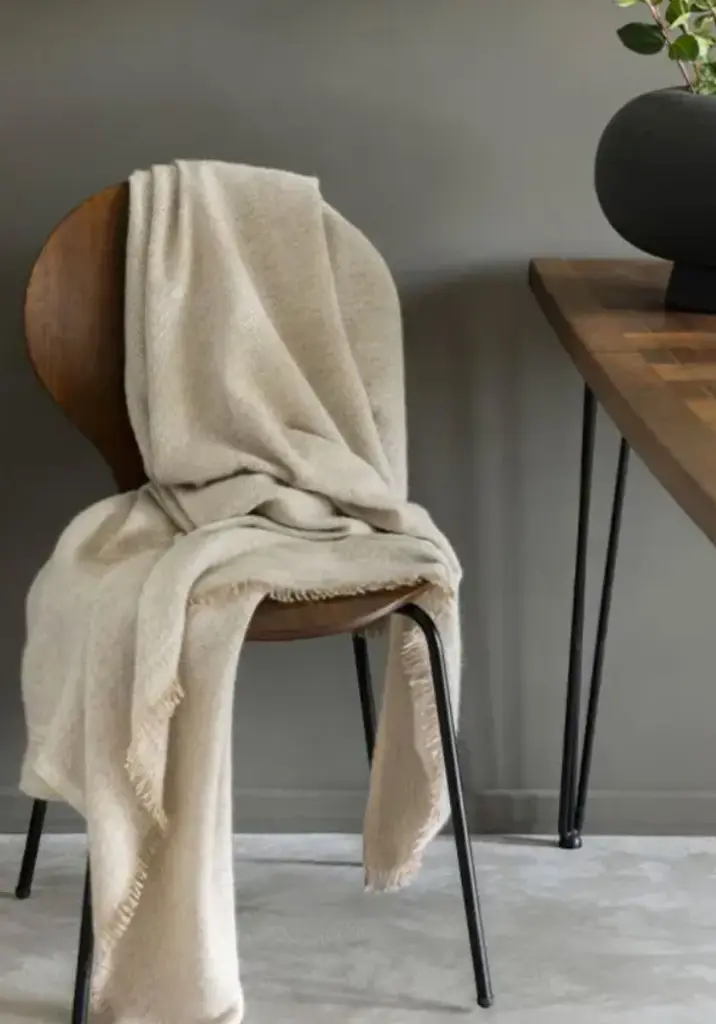 Plaid chaud en baby lama