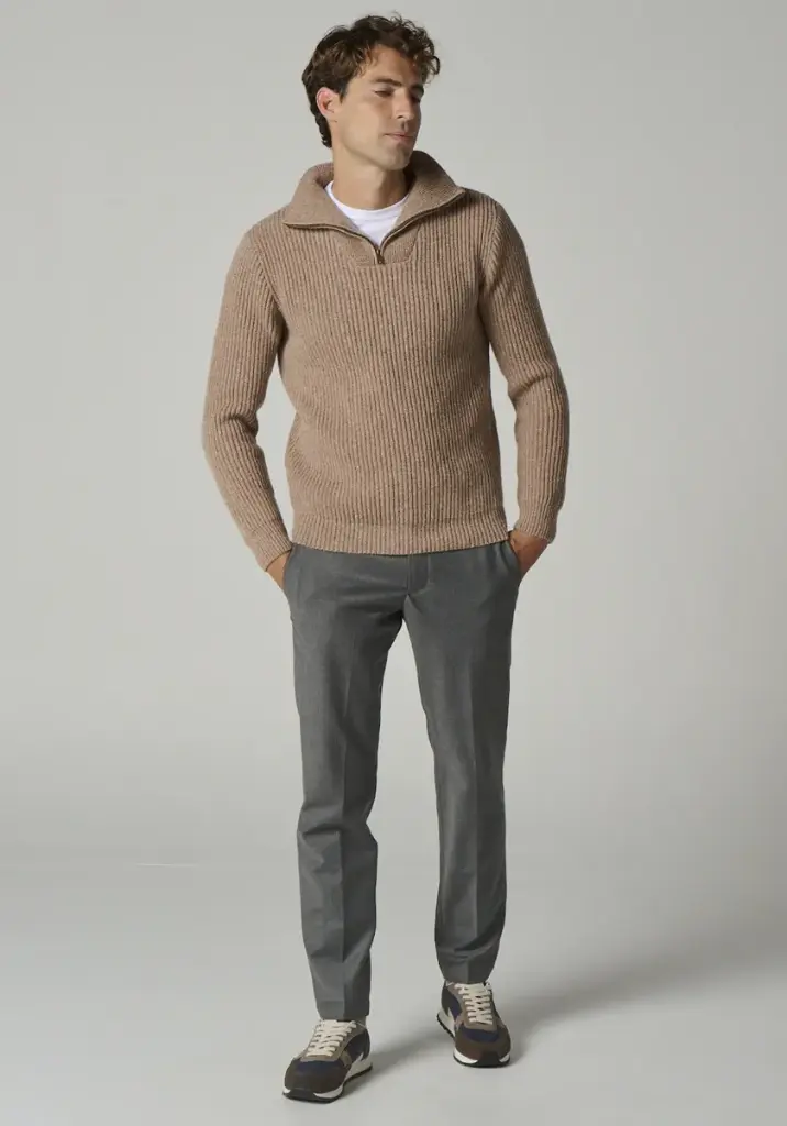 Pull col camionneur pour homme