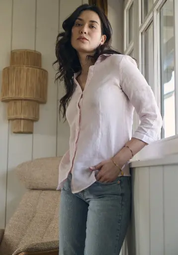 Chemise 100% lin pour femme